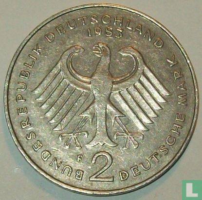 Germany 2 mark 1983 (F - Kurt Schumacher) - Image 1