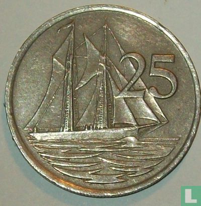Cayman Islands 25 cents 1987 - Image 2