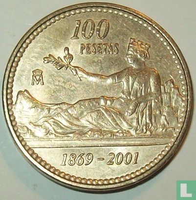 Spanje 100 pesetas 2001 "Last Peseta" - Afbeelding 2