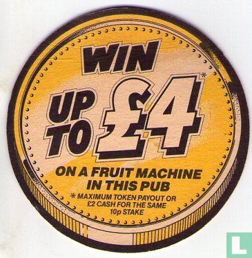 Win up to £4 on a fruit machine in this pub