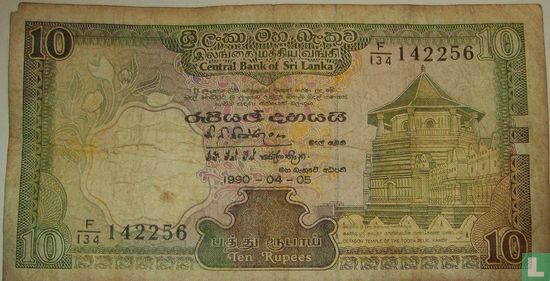 Sri Lanka 10 Rupees  - Image 1
