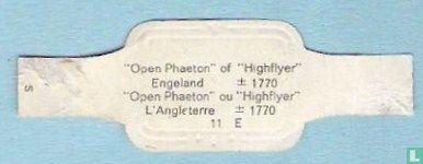 ”Open Phaeton” of  ”Highflyer”  Engeland  ± 1770 - Afbeelding 2