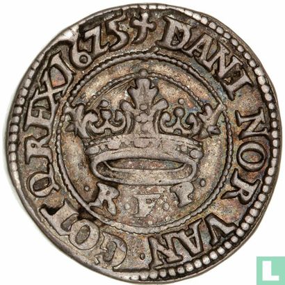 Denemarken ½ krone 1625 - Afbeelding 1