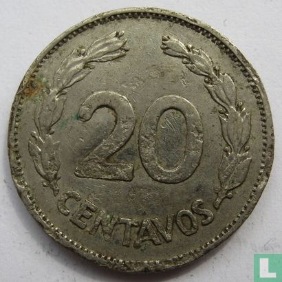 Équateur 20 centavos 1959 - Image 2