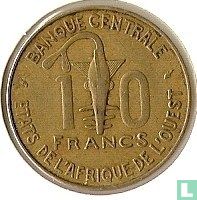 Westafrikanische Staaten 10 Franc 1977 - Bild 2