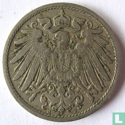 Empire allemand 10 pfennig 1900 (J) - Image 2