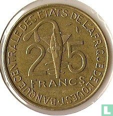 États d'Afrique de l'Ouest 25 francs 1980 "FAO" - Image 2
