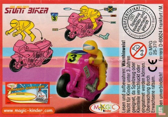 Motorrijder (roze) - Afbeelding 3