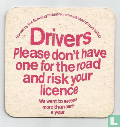 Trophy Best Bitter / Drivers Please don't have one for the road and riskyour licence - Afbeelding 2