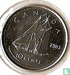 Canada 10 cents 2003 (with SB) - Image 1