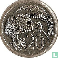 New Zealand 20 cents 1975 - Image 2