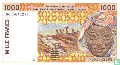 West-Afrikaanse Staten (Togo) 1000 frank - Afbeelding 1