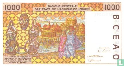Afrique de l'Ouest Etats (Togo) 1000 Francs - Image 2
