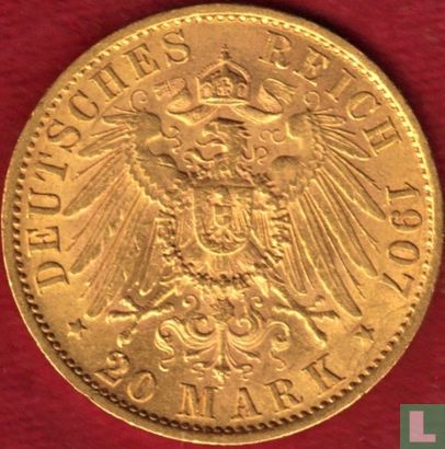Pruisen 20 mark 1907 - Afbeelding 1