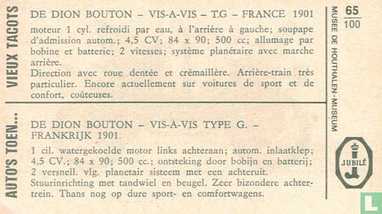 De Dion Bouton - Vis-à-vis type G. - Frankrijk 1901 - Bild 2