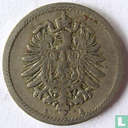 Empire allemand 5 pfennig 1875 (A) - Image 2