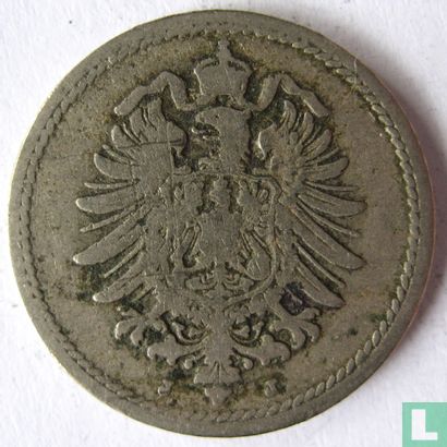 Empire allemand 5 pfennig 1876 (J) - Image 2