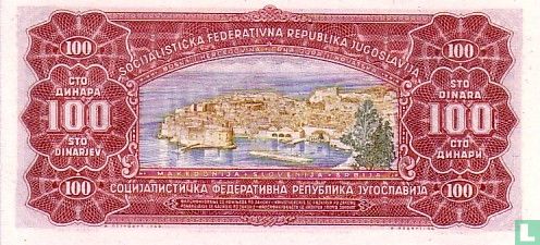 Yugoslavia 100 Dinara  - Image 2