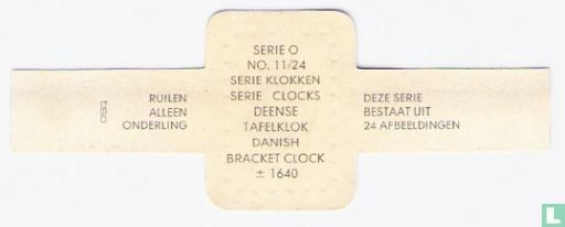 Deense tafelklok  ± 1640 - Afbeelding 2