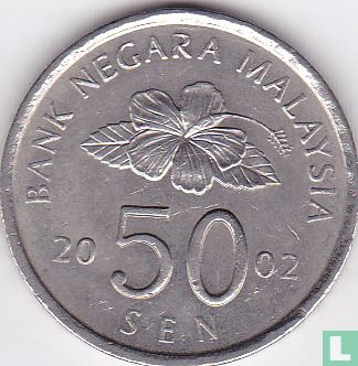 Maleisië 50 sen 2002 - Afbeelding 1