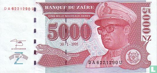 Zaire 5000 new zaires - Image 1