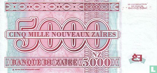 Zaire 5000 new zaires - Image 2