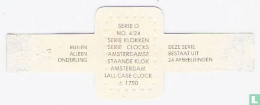 Amsterdamse staande klok - Amsterdam  ± 1750 - Afbeelding 2