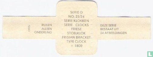 Friese stoelklok  ± 1800 - Afbeelding 2