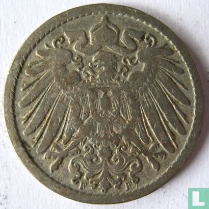 Empire allemand 5 pfennig 1900 (F) - Image 2