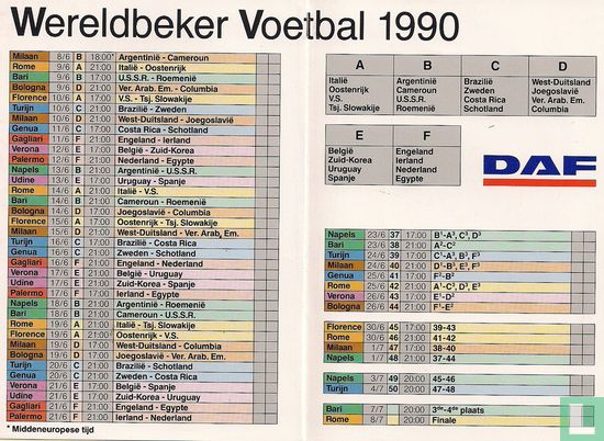 Wereldbeker voetbal 1990