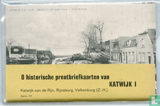 8 historische prentbriefkaarten van Katwijk I, Katwijk aan den Rijn, Rijnsburg, Valkenburg (Z-H) Serie 717