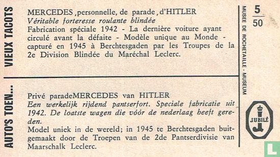 Privé parade Mercedes van Hitler - Image 2