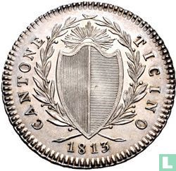 Ticino 1 franco 1813 (without star) - Image 1