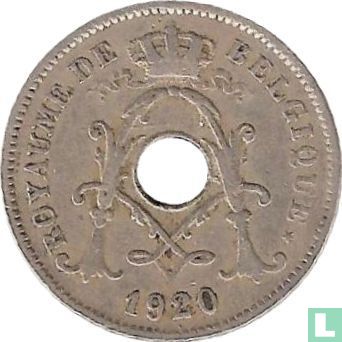 België 10 centimes 1920 (FRA - enkele lijn) - Afbeelding 1