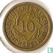 Duitse Rijk 10 reichspfennig 1925 (F) - Afbeelding 2