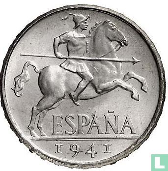 Spain 10 centimos 1941 (PLUS) - Image 1