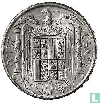 Spain 10 centimos 1941 (PLUS) - Image 2