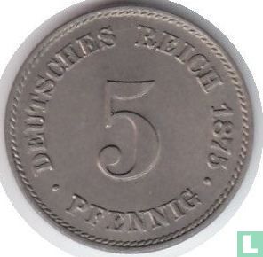 Duitse Rijk 5 pfennig 1875 (E) - Afbeelding 1