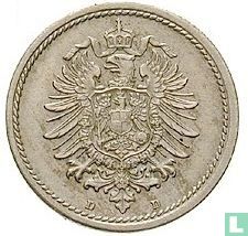 German Empire 5 pfennig 1874 (D) - Image 2