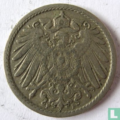 Deutsches Reich 5 Pfennig 1908 (F) - Bild 2