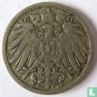 German Empire 5 pfennig 1901 (D) - Image 2