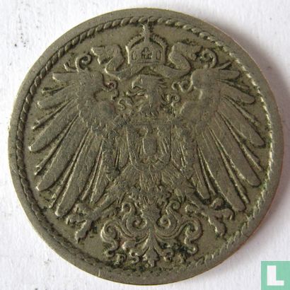 Duitse Rijk 5 pfennig 1906 (F) - Afbeelding 2