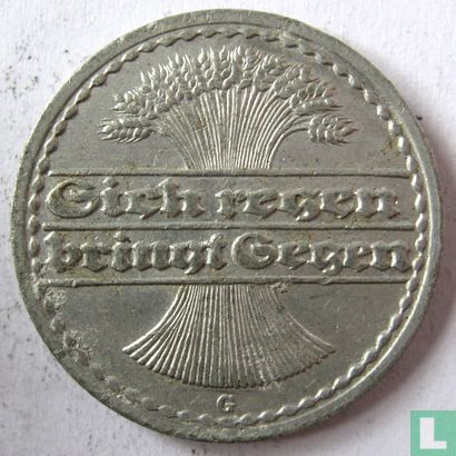 Empire allemand 50 pfennig 1919 (G) - Image 2