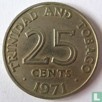 Trinité-et-Tobago 25 cents 1971 (sans FM) - Image 1