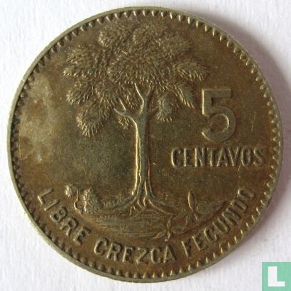Guatemala 5 centavos 1970 - Image 2