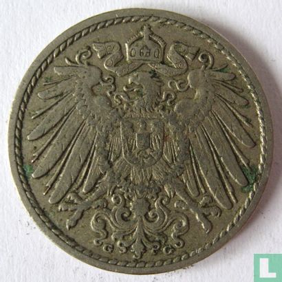 Empire allemand 5 pfennig 1907 (G) - Image 2