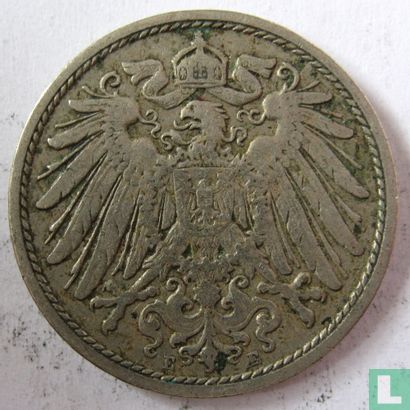 Empire allemand 10 pfennig 1906 (E) - Image 2