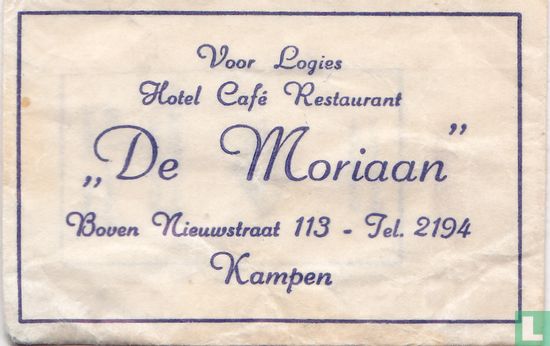 Hotel Café Restaurant "De Moriaan"  - Image 1
