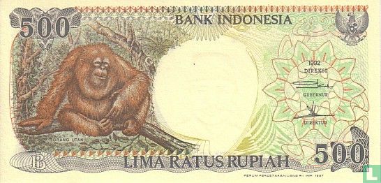 Indonesia 500 Rupiah 1997 - Image 1