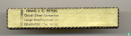 Doosje Goud-Zilver-Uurwerken Frans J.C. Peters Deventer - Bild 1